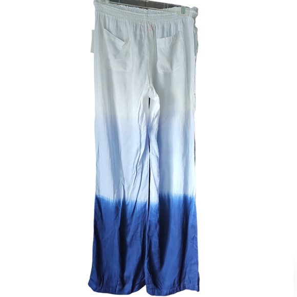 Southern Breeze Blue & White Tie Dye Beachy Pants Women's Size Small to Med NWT - Picture 2 of 16